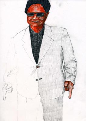 Farbstift und Bleistift auf Papier, 20 x 30 cm, 2008